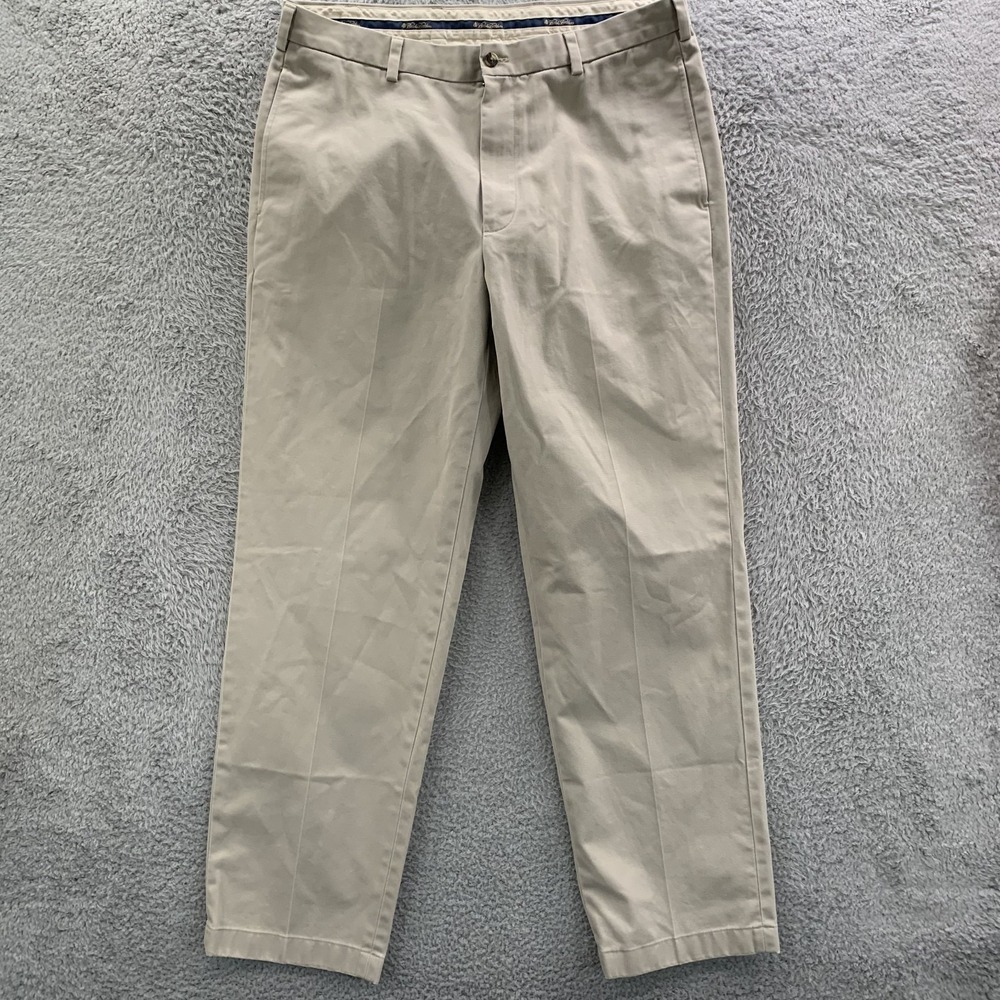 Brooks Brothers Chino Pants Mens 36x32 Measured Creme White Tag: 35x32